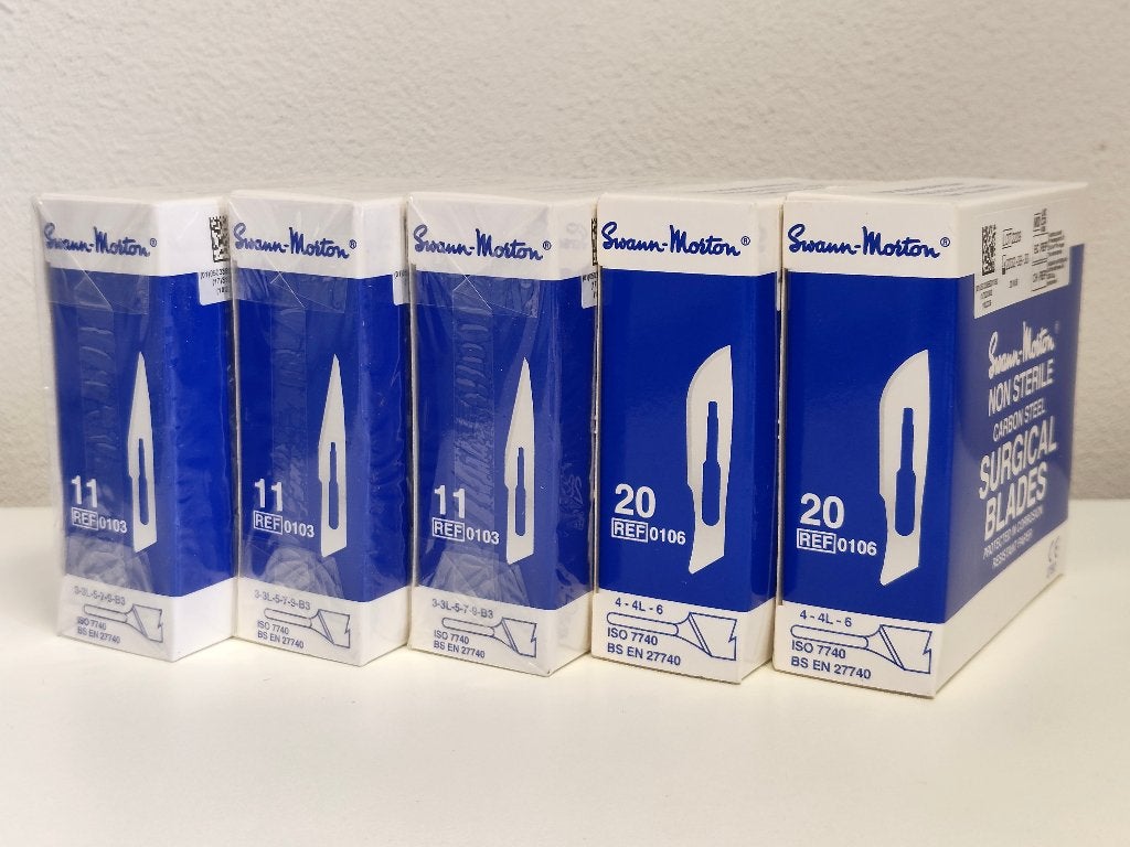 Nieuw: Swann Morton scalpelmesjes nr. 11 - 20, Geschikt voor snijden, Gereedschap of Toebehoren, Nieuw, Overige merken