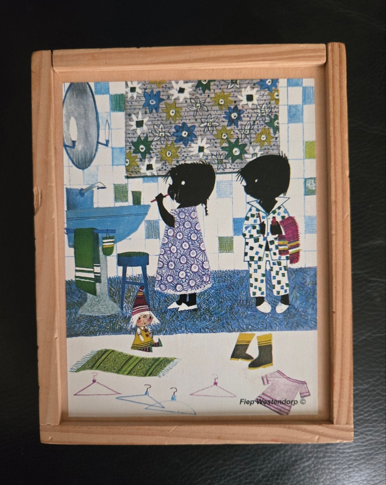 Jip en Janneke blokkenpuzzel - 6 puzzels in 1., 2 tot 4 jaar, Gebruikt, Ophalen of Verzenden, Van hout