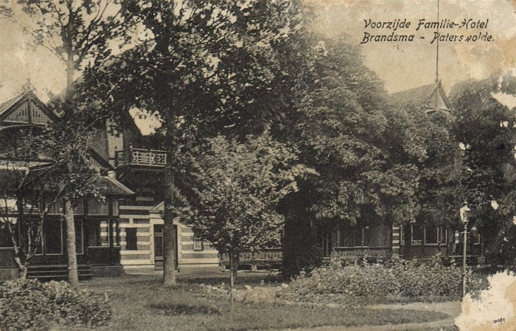 Voorzijde Familie-Hotel Brandsma Paterswolde - B-keus - 1916, Ophalen of Verzenden, Voor 1920, Gelopen, Noord-Brabant