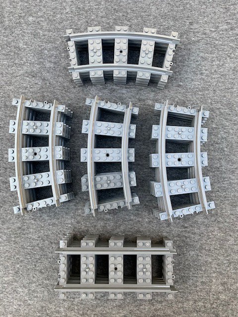 Lego city trein rails 16 bochten 4 recht nieuw, Ophalen of Verzenden, Nieuw, Lego, City
