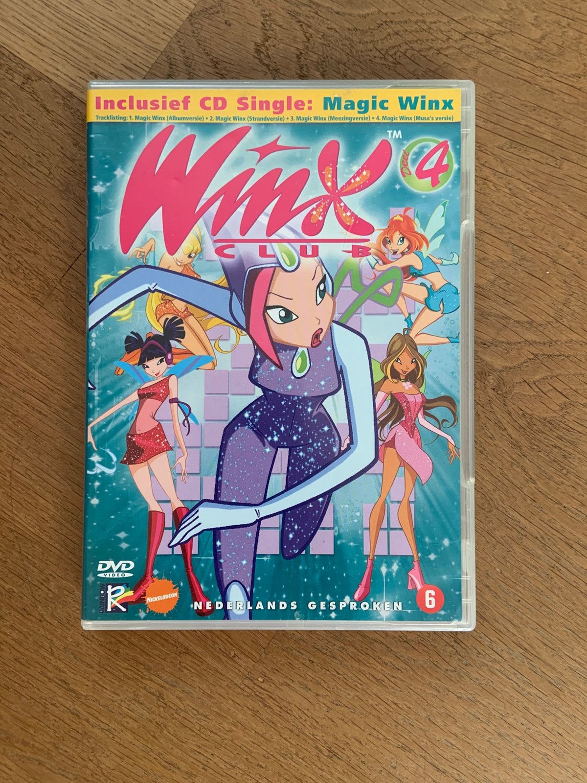 Winx Club DVD Deel 4 Inclusief CD Single, Poppen, Tv-serie, Zo goed als nieuw, Vanaf 6 jaar