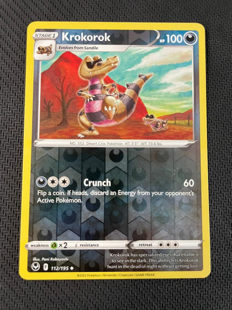 Krokorok 112/195 Reverse Holo Silver Tempest, Ophalen of Verzenden, Zo goed als nieuw