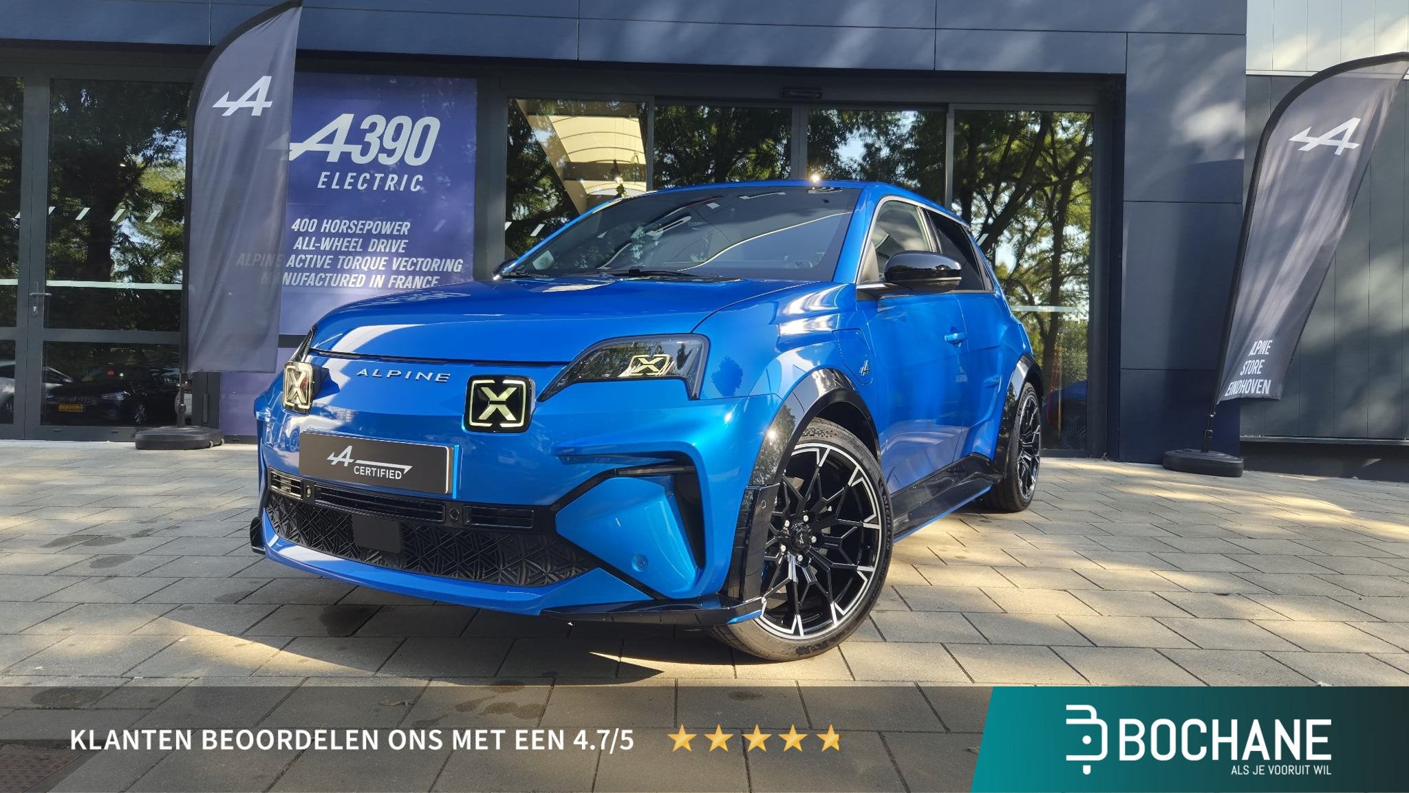 Alpine A290 GT Premium 52 kWh | Pack Safety | Devialet Audio, Auto's, Blauw, 380 km, 177 pk, A290
