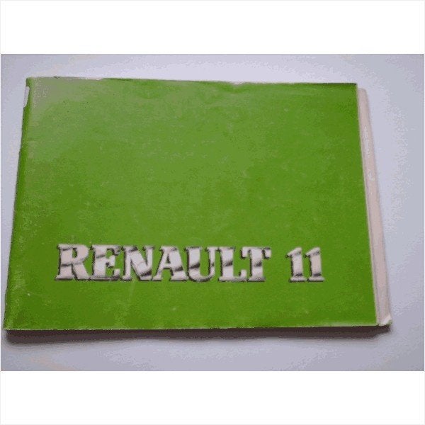 Renault 11 Instructieboekje 1987 #1 Nederlands, Ophalen of Verzenden