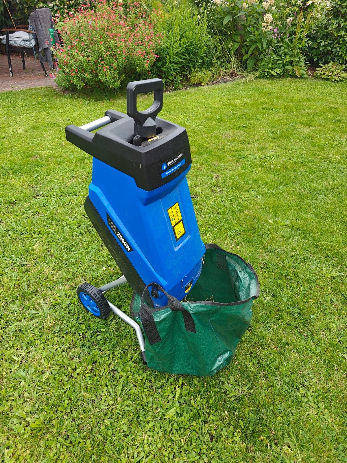Borg Machines Elektrische Hakselaar GY6203 2500W, Gebruikt, Met opvangzak, Elektrisch, Ophalen