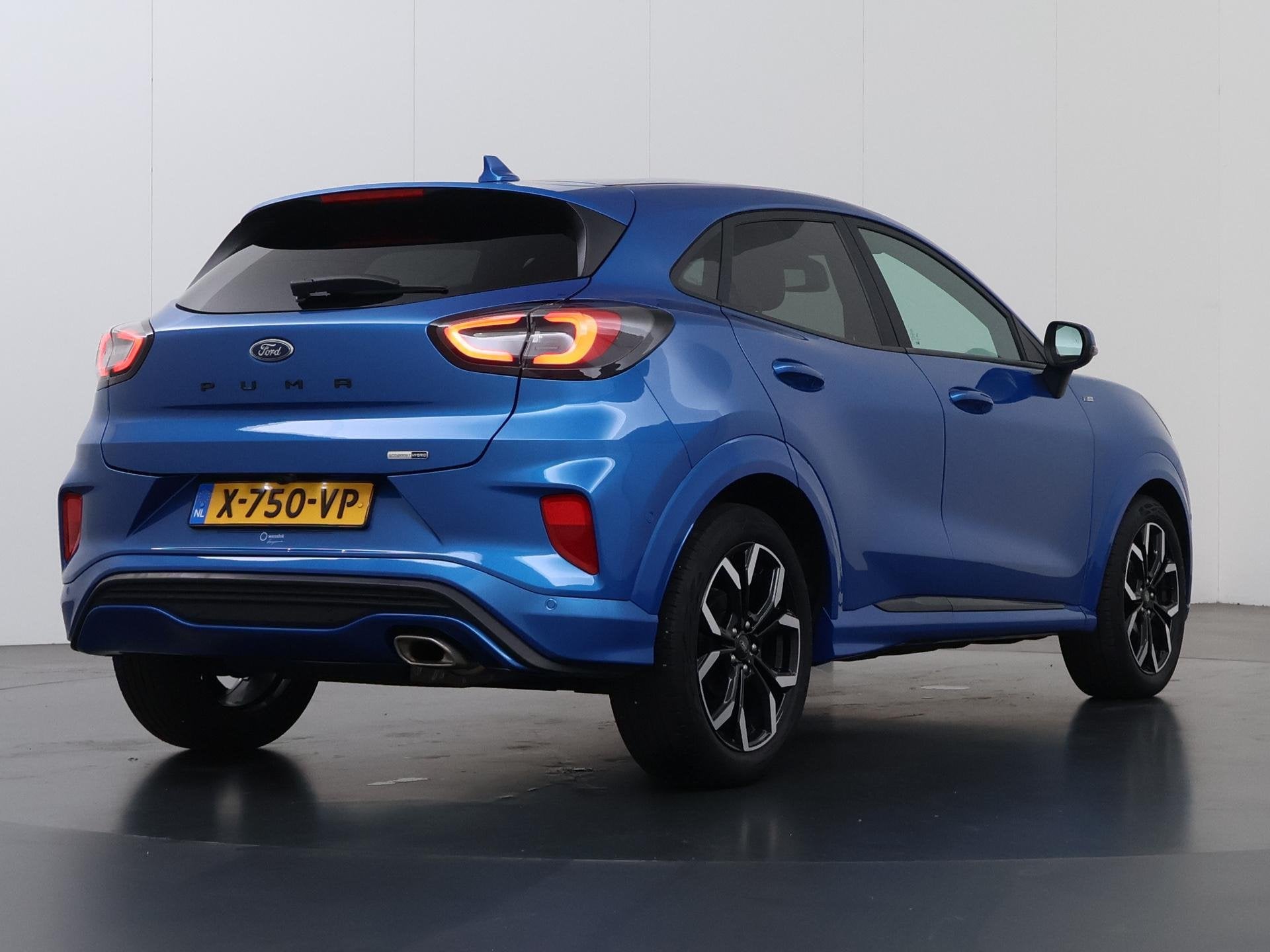 Ford Puma 1.0 EcoBoost Hybrid ST-Line X | Winterpakket | Ada, Auto's, 125 pk, Blauw, Leder en Stof, 665 kg
