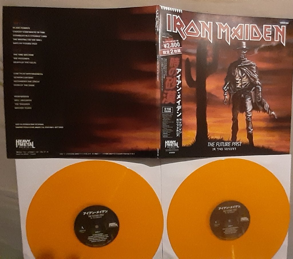 Iron Maiden live 2023 2-lp Black Sabbath Judas Priest Jaguar, Cd's en Dvd's, Heavy metal, Verzenden, Inclusief obi, Zo goed als nieuw