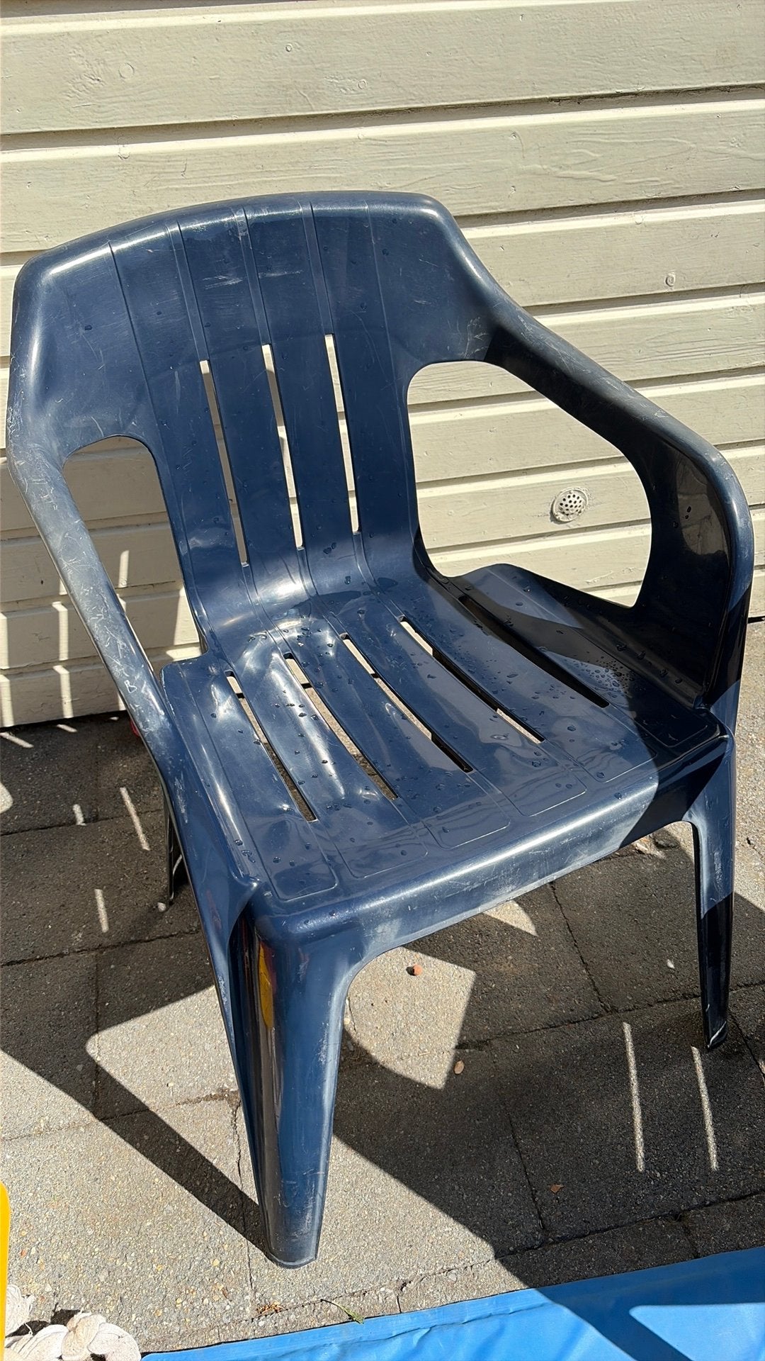 Plastic tuinstoel, Ophalen, Gebruikt, Plastic, Stapelbaar