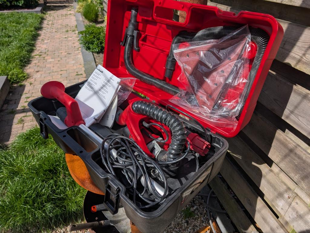 Einhell TE-DW 225x Langnek Droogbouwschuurmachine 750W, Doe-het-zelf en Verbouw, Gereedschap | Schuurmachines, Ophalen of Verzenden
