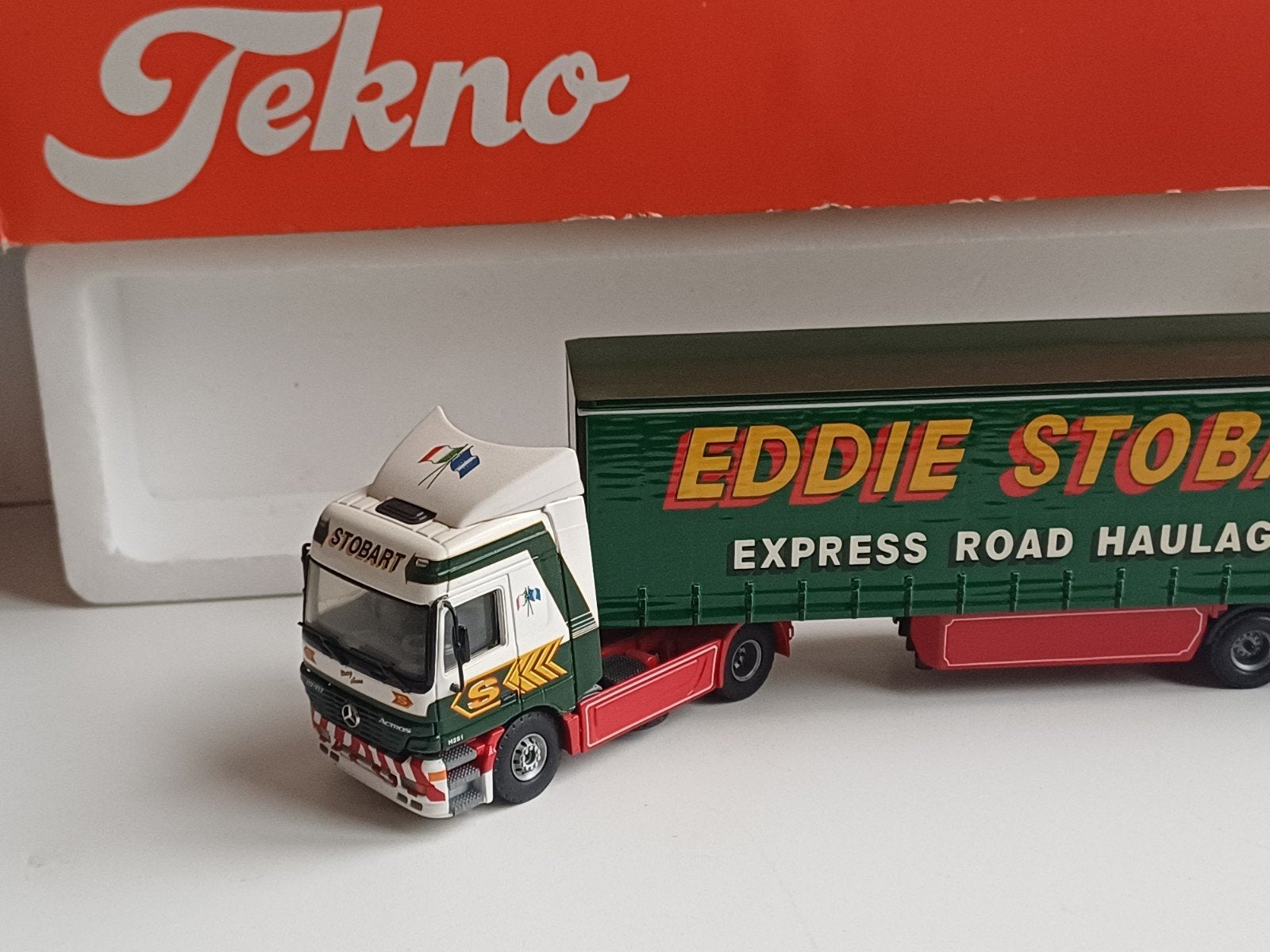 Mercedes Actros 1840 Tekno 1:50 Stobart Eddie Ltd UK, Ophalen of Verzenden, Bus of Vrachtwagen, Tekno