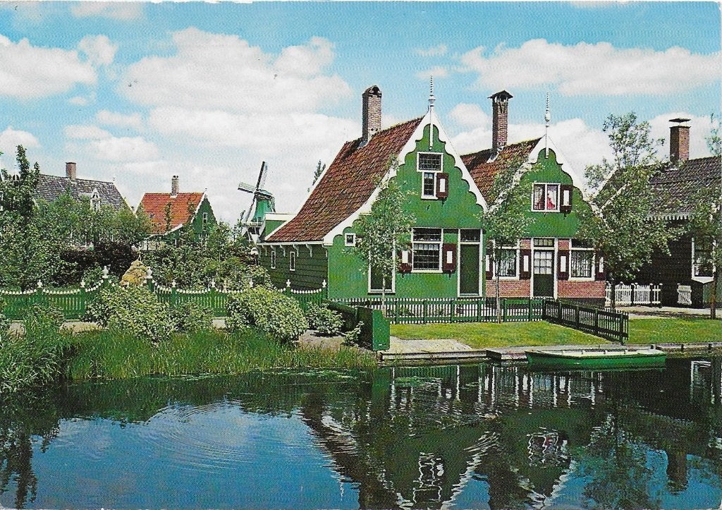 Zaanse Schans Gelopen Ansichtkaart ( B4648 ), Ophalen of Verzenden, 1980 tot heden, Gelopen