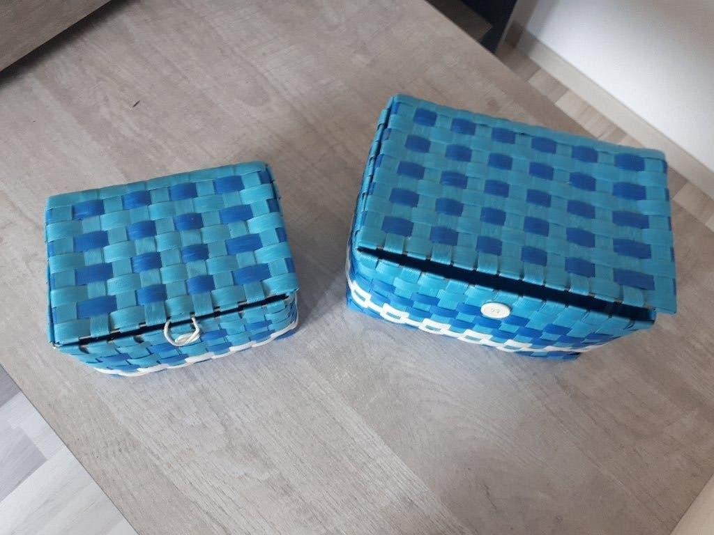 Set blauwe mandjes, Ophalen, Gebruikt, Rechthoekig