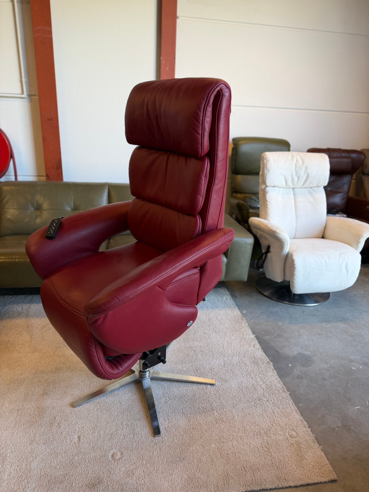 Leren relax fauteuil XL sta op stoel Meubelzorg Z.G.A.N., 2871SK, Verzenden, Design, Mariansoliak8@gmail.com