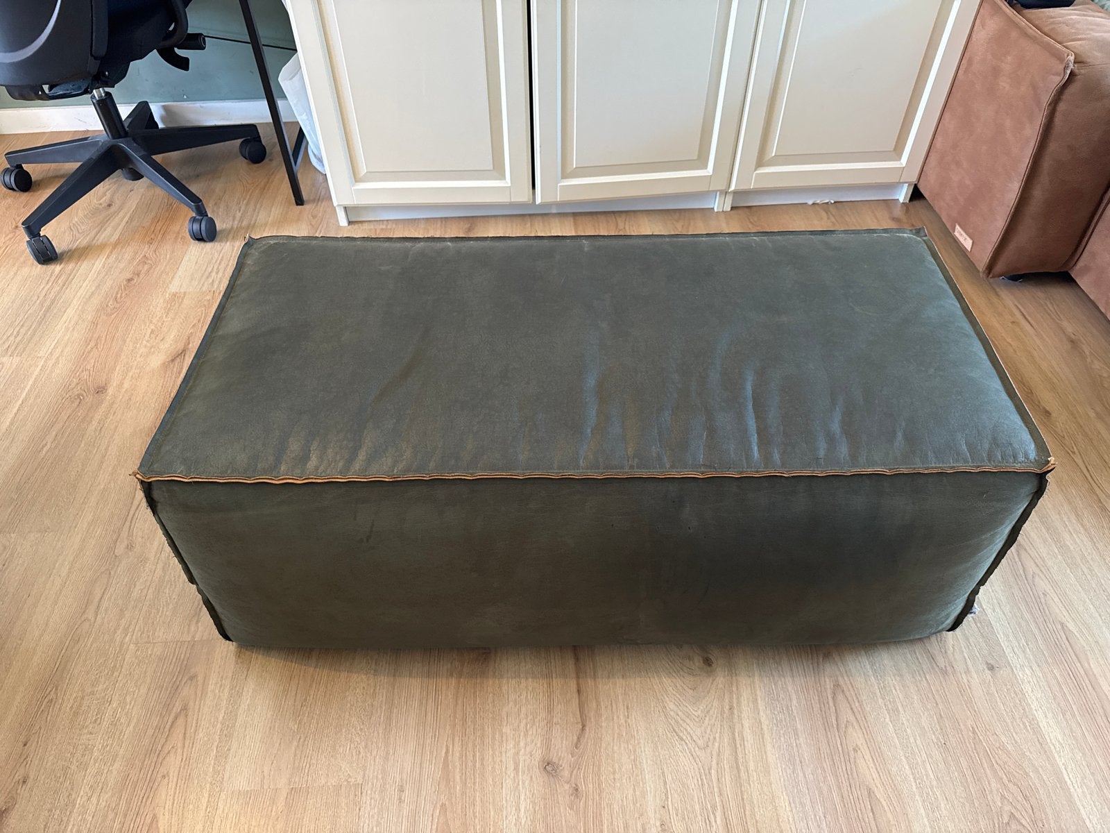 Be Pure Home Hocker - Groen, Ophalen, Gebruikt, 100 tot 125 cm, Stof