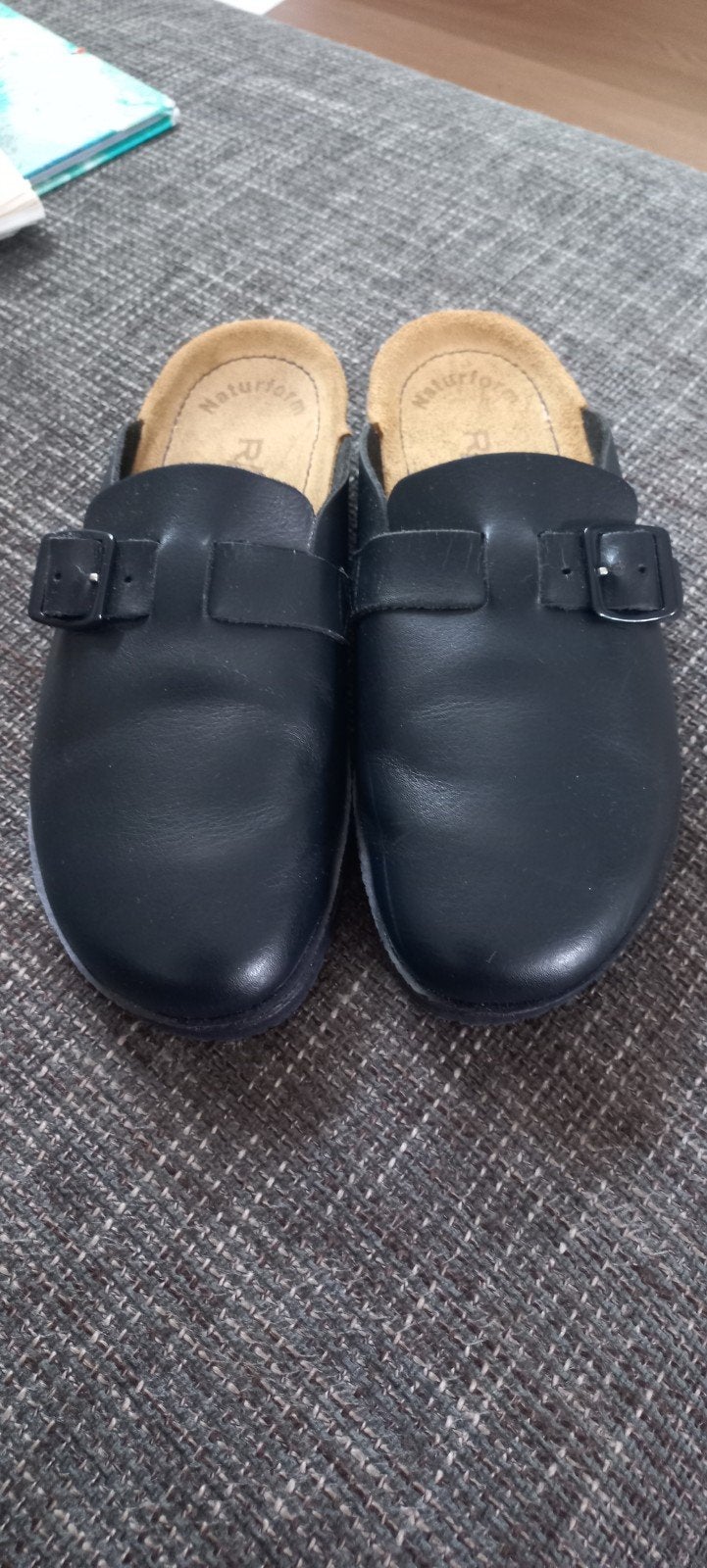 ROHDE LEREN MUILEN/SLIPPERS/INSTAPPERS BLAUW MT 38, Blauw, Rohde, Ophalen of Verzenden, Zo goed als nieuw