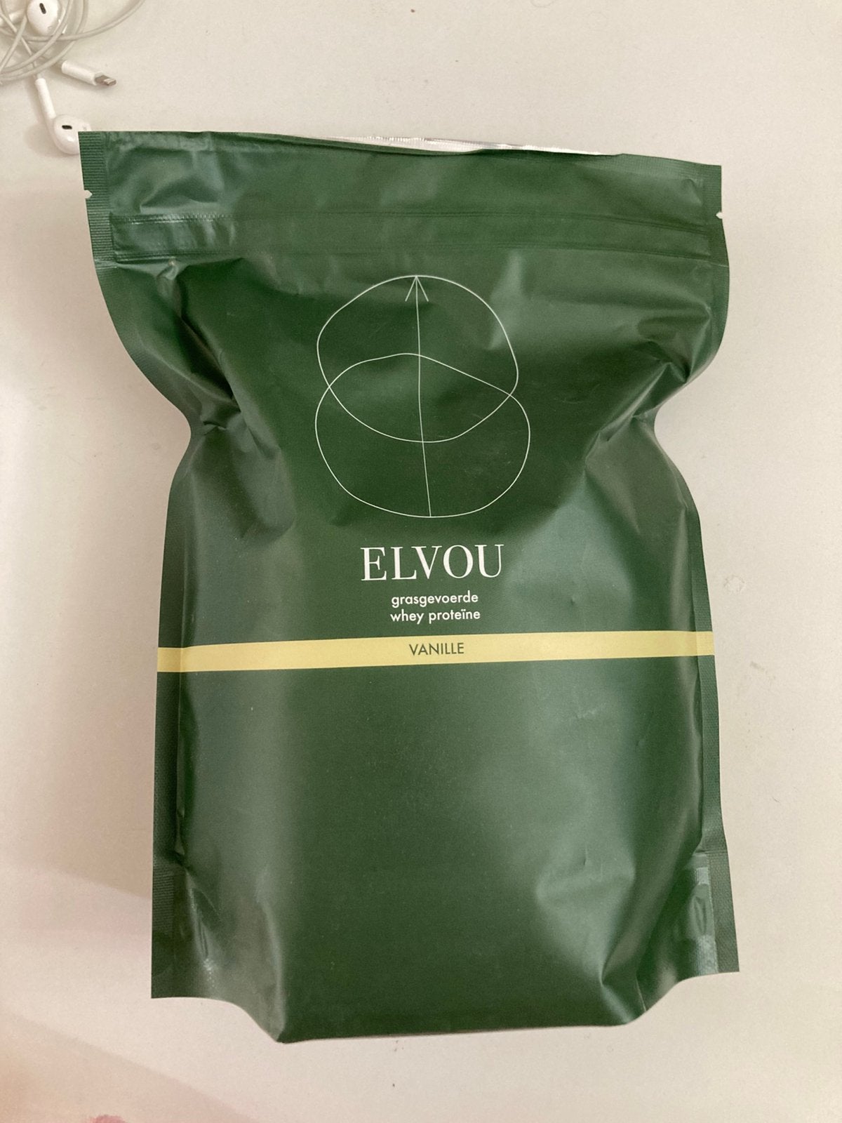 ELVOU Whey proteïne poeder vanille 1kilo, Ophalen of Verzenden, Nieuw, Poeder of Drank