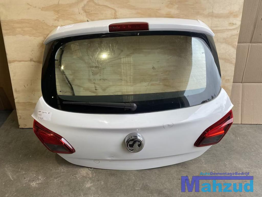 OPEL CORSA E 2 deurs Wit Achterklep 2014-2019, Gebruikt, Deur, Opel Automobile GmbH, Ophalen of Verzenden