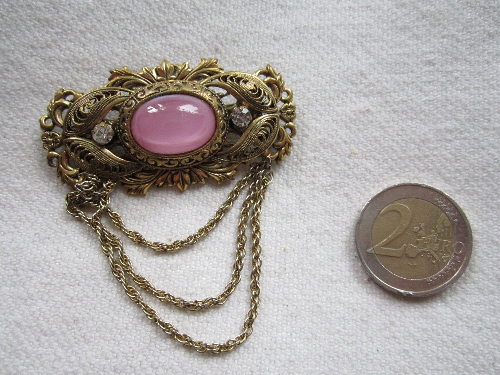25.  Schitterende oude broche,  apart, Ophalen, Overige materialen, Broche