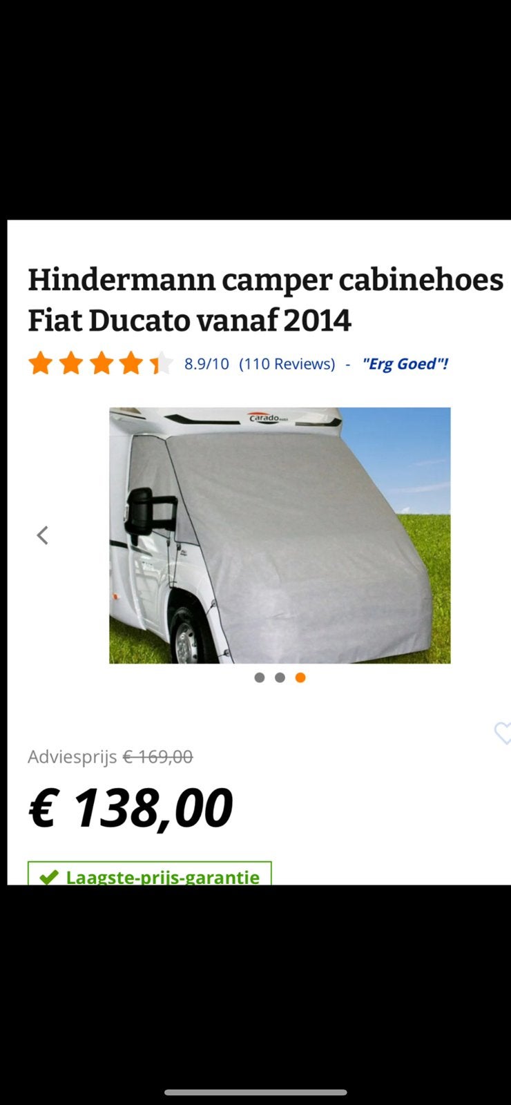 NIEUW Camper hoes voor Fiat Ducato, Ophalen of Verzenden, Zo goed als nieuw