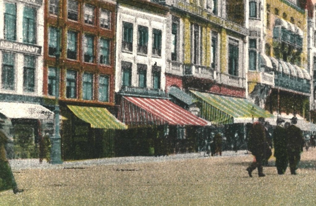 939689 Amsterdam Rembrandtsplein 1924 Postzegel afgeweekt, Verzamelen, Ansichtkaarten | Nederland, Ophalen of Verzenden, 1920 tot 1940