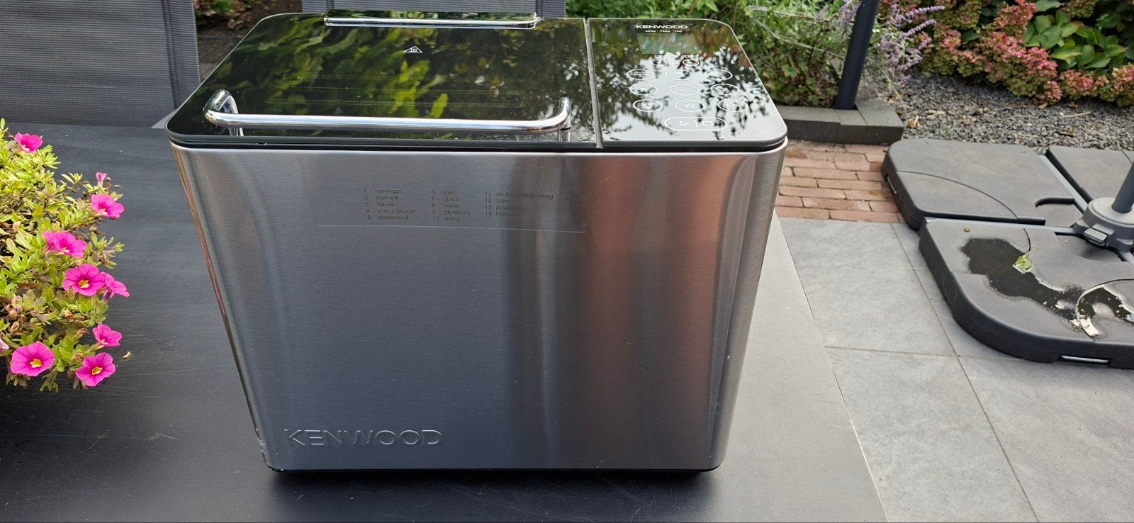 Kenwood Broodbakmachine BM450 - Zilver/Zwart, Kijkvenster, 800 tot 1200 gram deeg, Zo goed als nieuw, Ophalen