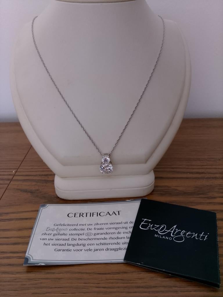 Zilveren ketting Enzo Argenti Milano, Sieraden, Tassen en Uiterlijk, Nieuw, Ophalen of Verzenden, Zilver, Zilver
