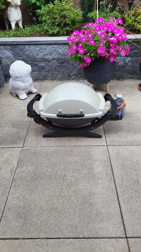 weber gas barbeque, Tuin en Terras, Gasbarbecues, Ophalen, Gebruikt, Weber