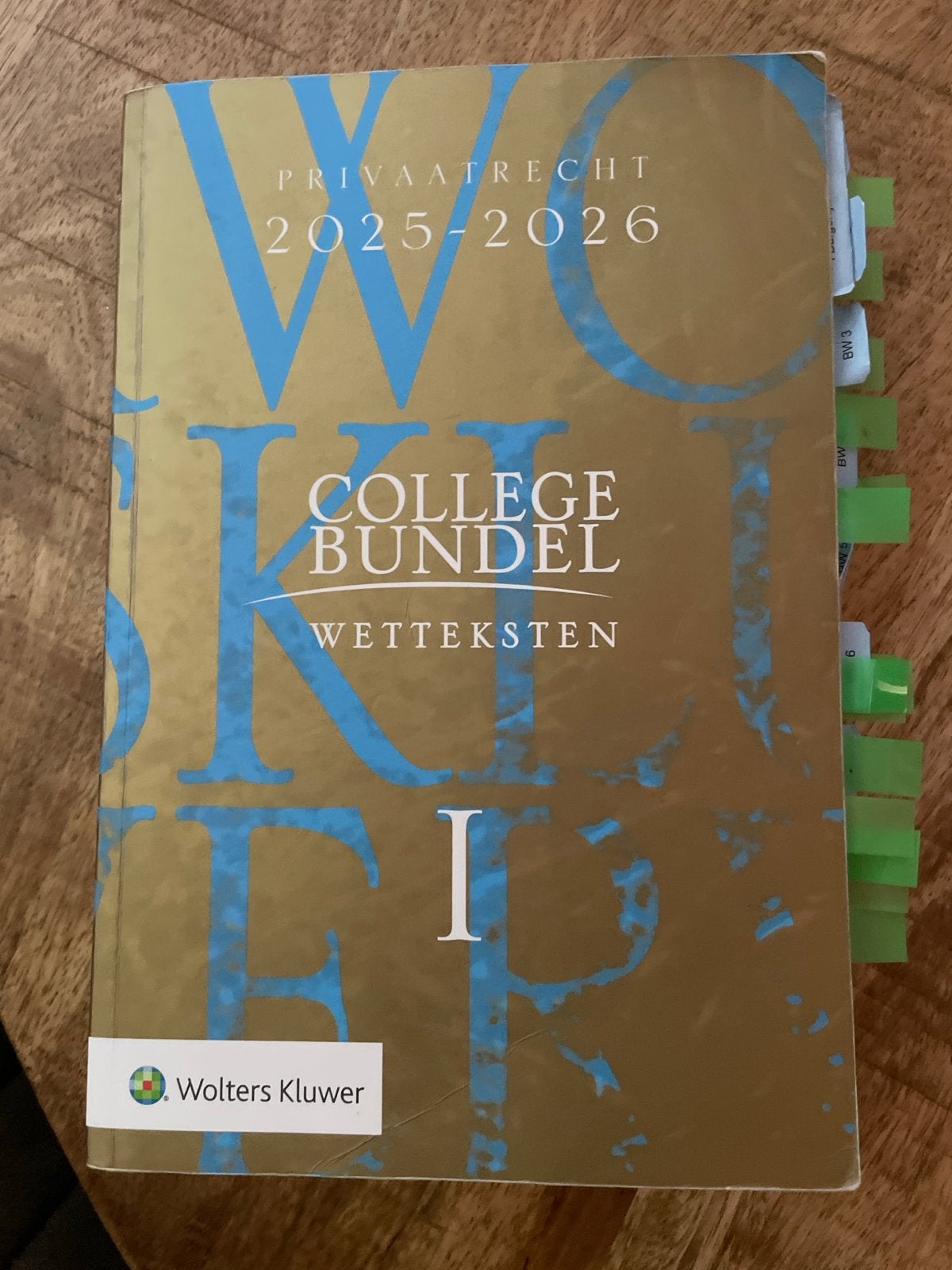 Collegebundel Wetsteksten Privaatrecht 2025-2026, Ophalen of Verzenden, Gamma, Gelezen, WO