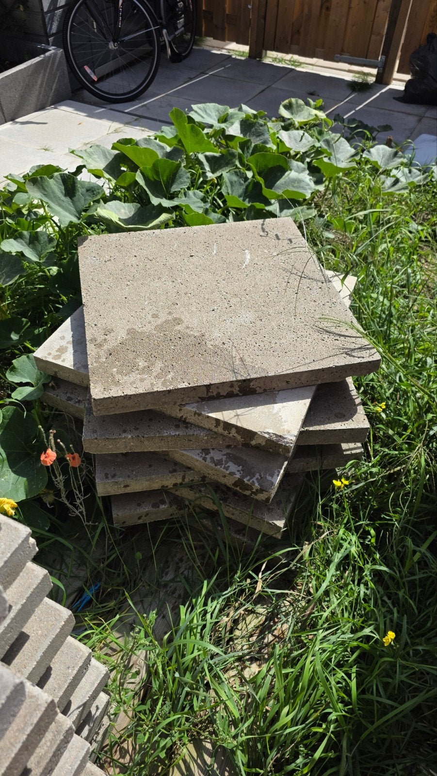 Tuintegels 60x40x5 en 60x60x5 - Doe een leuk bod!, Tuin en Terras, Tegels en Klinkers, Ophalen
