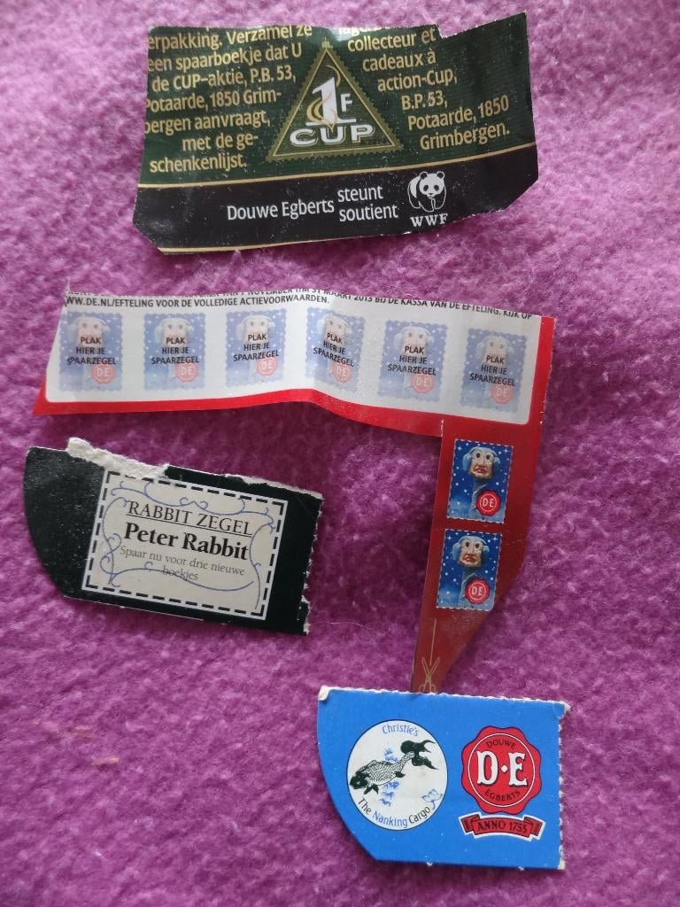 oude bonnetjes van DE Douwe egberts, Ophalen of Verzenden, Gebruikt