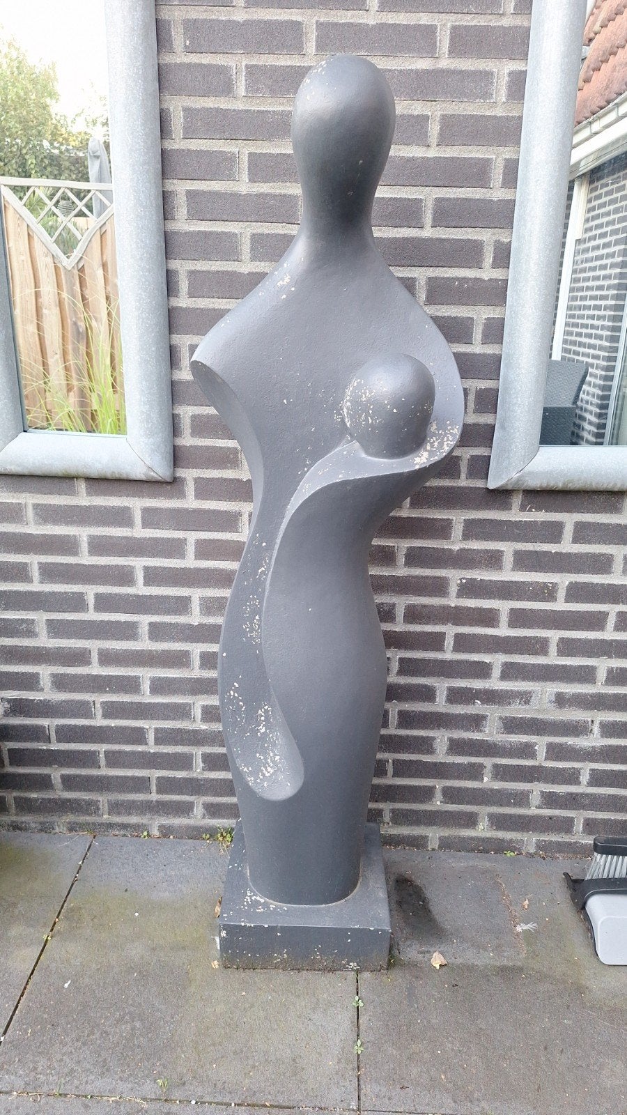 Abstracte sculptuur moeder en kind, Antiek en Kunst, Ophalen
