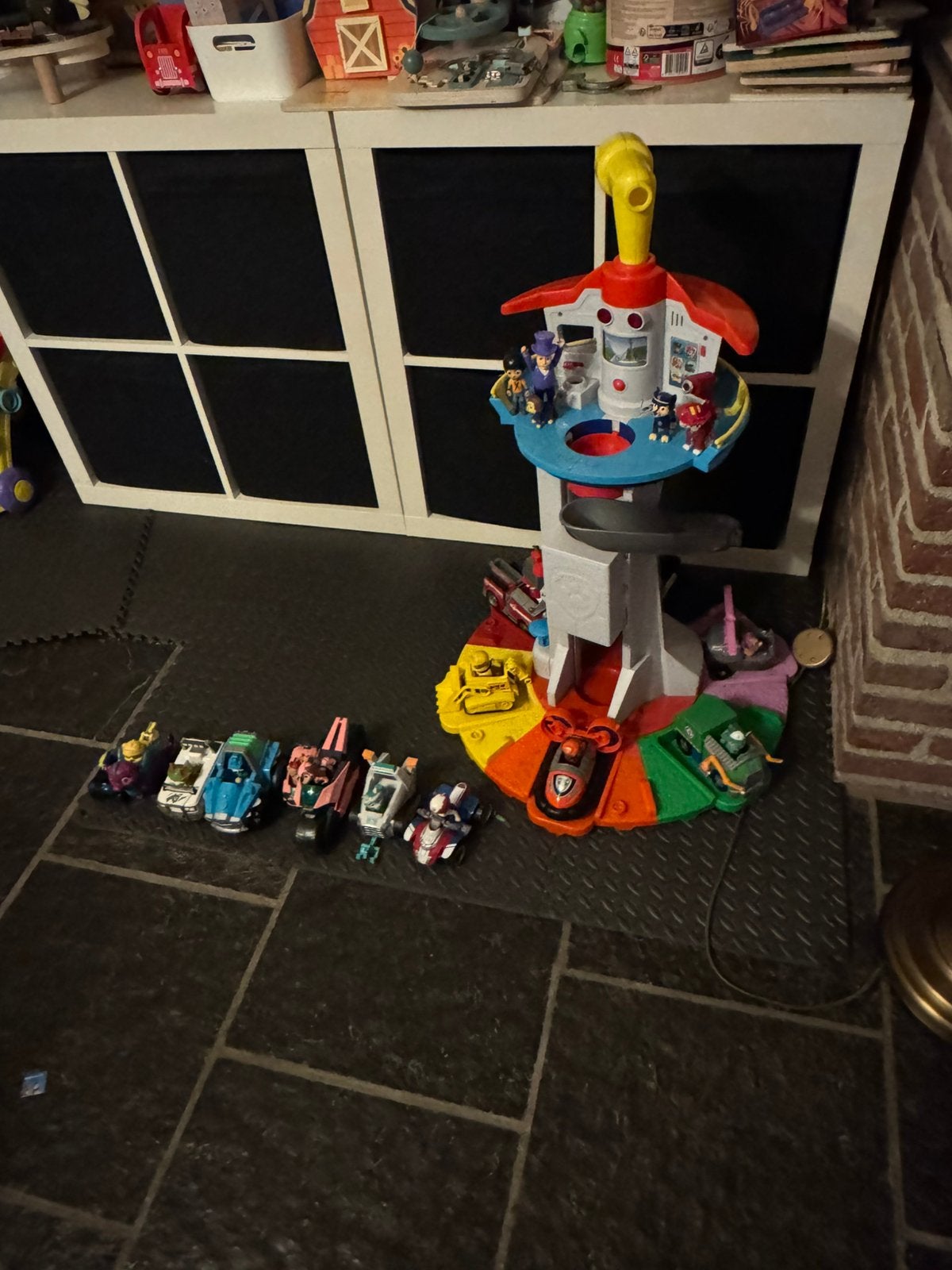Paw Patrol toren en alle figuren, Ophalen, Gebruikt
