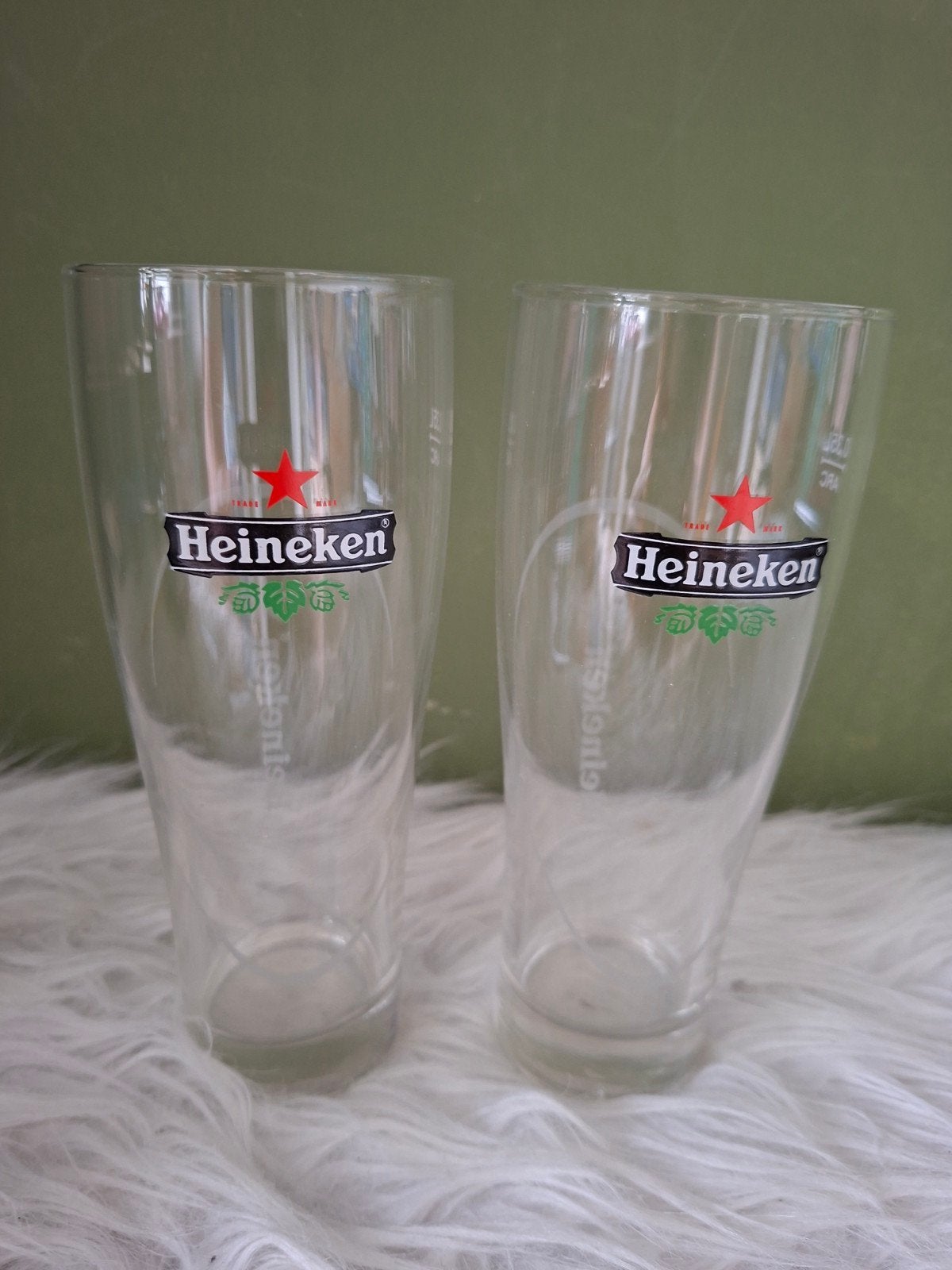 Heineken Bierglazen 0,35L - Set van 2, Verzamelen, Ophalen of Verzenden, Zo goed als nieuw, Bierglas