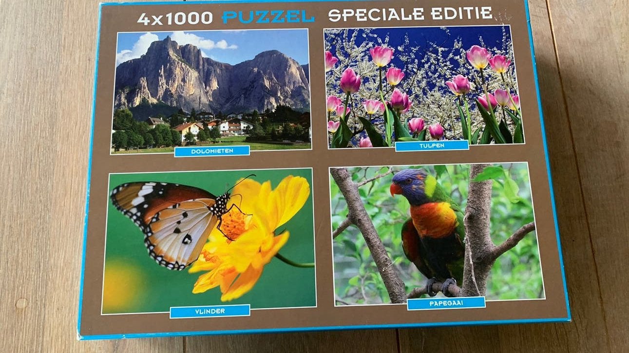 4x1000 Stukjes Puzzel Speciale Editie, Ophalen of Verzenden, 500 t/m 1500 stukjes, Zo goed als nieuw, Legpuzzel