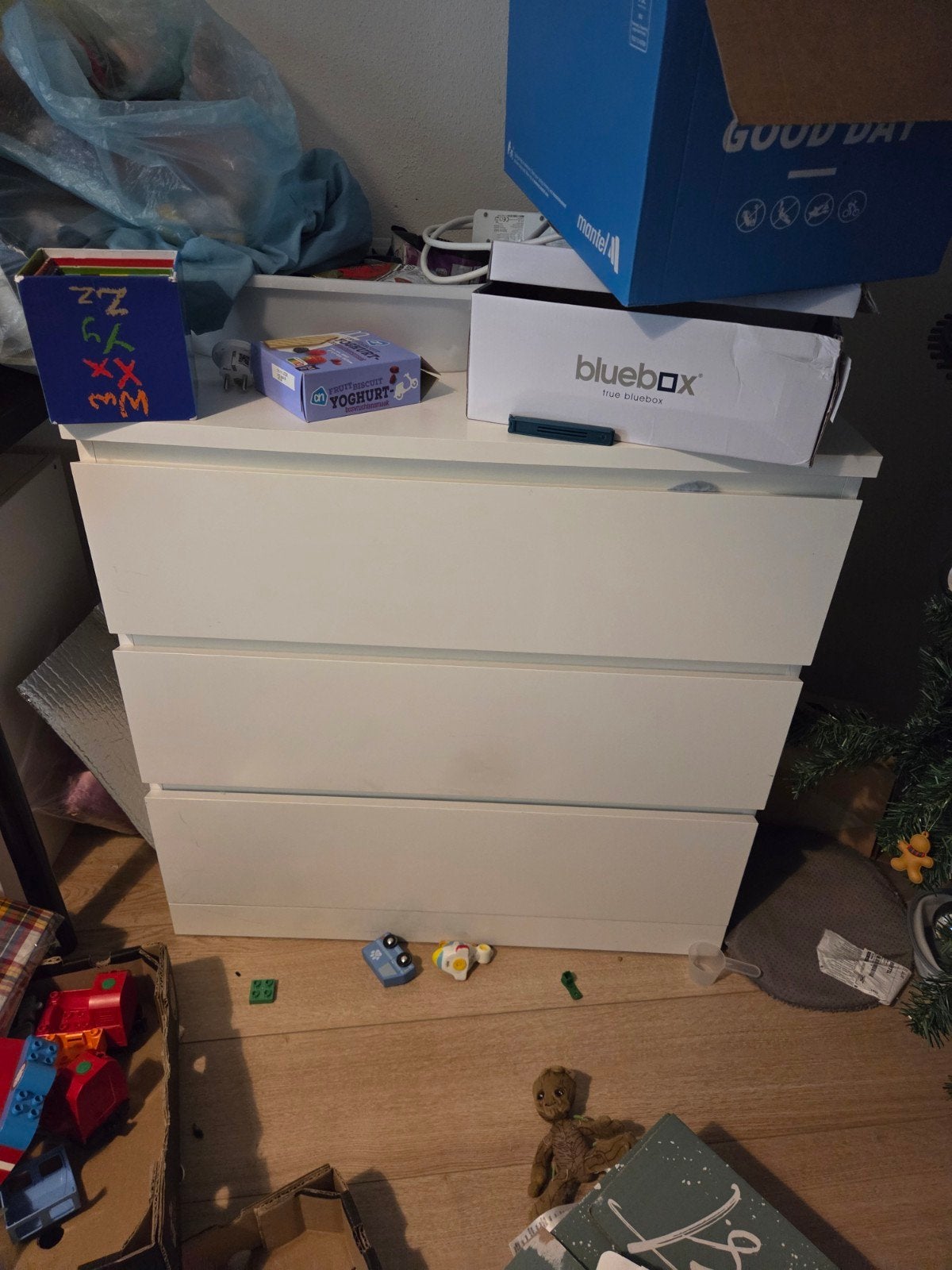 IKEA MALM Chest of 3 Drawers – White (80  78 cm), Ophalen, Gebruikt, 50 tot 100 cm, 3 of 4 laden