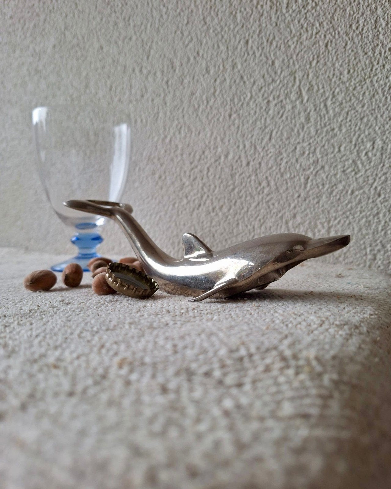 Vintage flesopener in vorm van dolfijn, Ophalen of Verzenden, Zo goed als nieuw, X, X