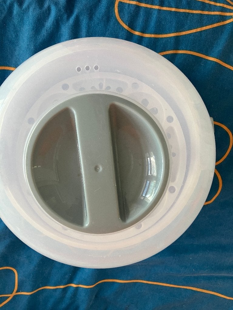 Alecto BW05 - Magnetron en Fles Sterilisator - Wit, Sterilisator, Ophalen of Verzenden, BPA-vrij, Gebruikt