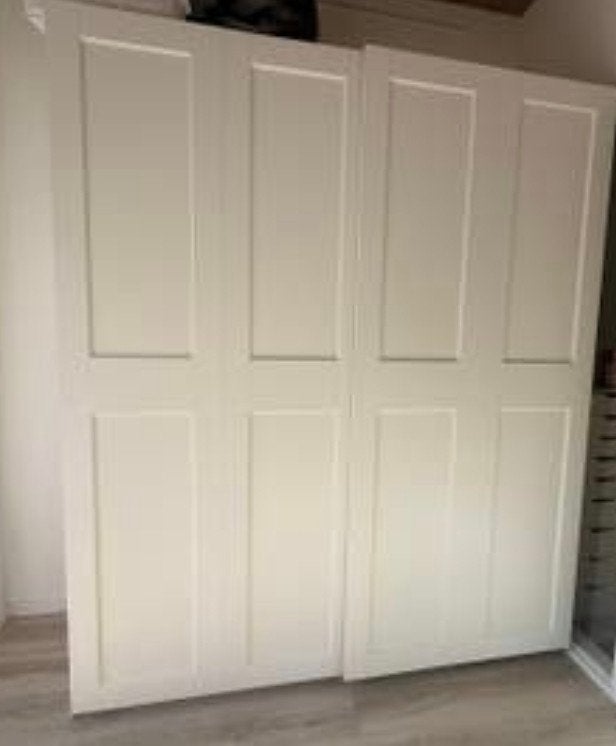 Ikea Pax schuifdeuren Grimo wit, 200x236 cm, Ophalen, Overige materialen, 200 cm of meer, 150 tot 200 cm