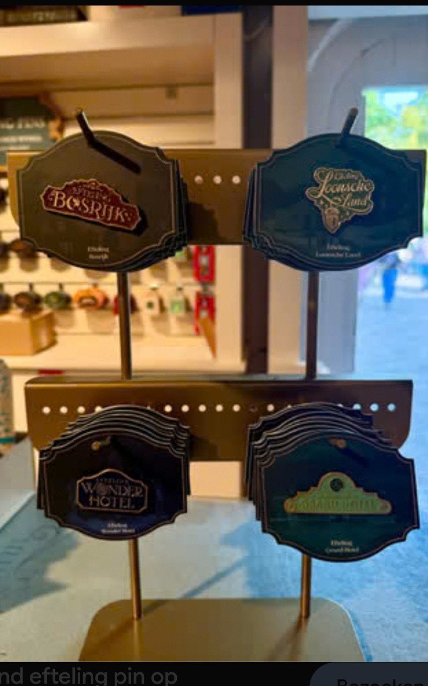 Efteling Hotel Pins. Bosrijk, Loonsche Land, Grand Hotel, Wo, Verzamelen, Verzenden, Zo goed als nieuw, Button of Speldje