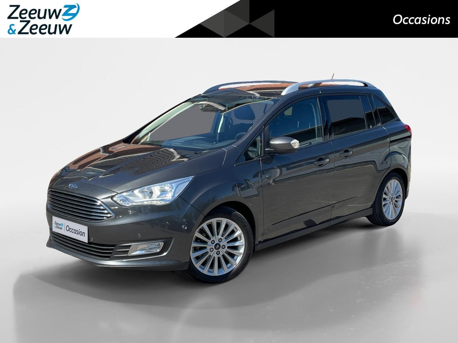 Ford Grand C-Max 1.0 Titanium 7Pers. | Navigatie | Voorruitv, Auto's, Voorwielaandrijving, 12 maanden, Gebruikt, 7 stoelen