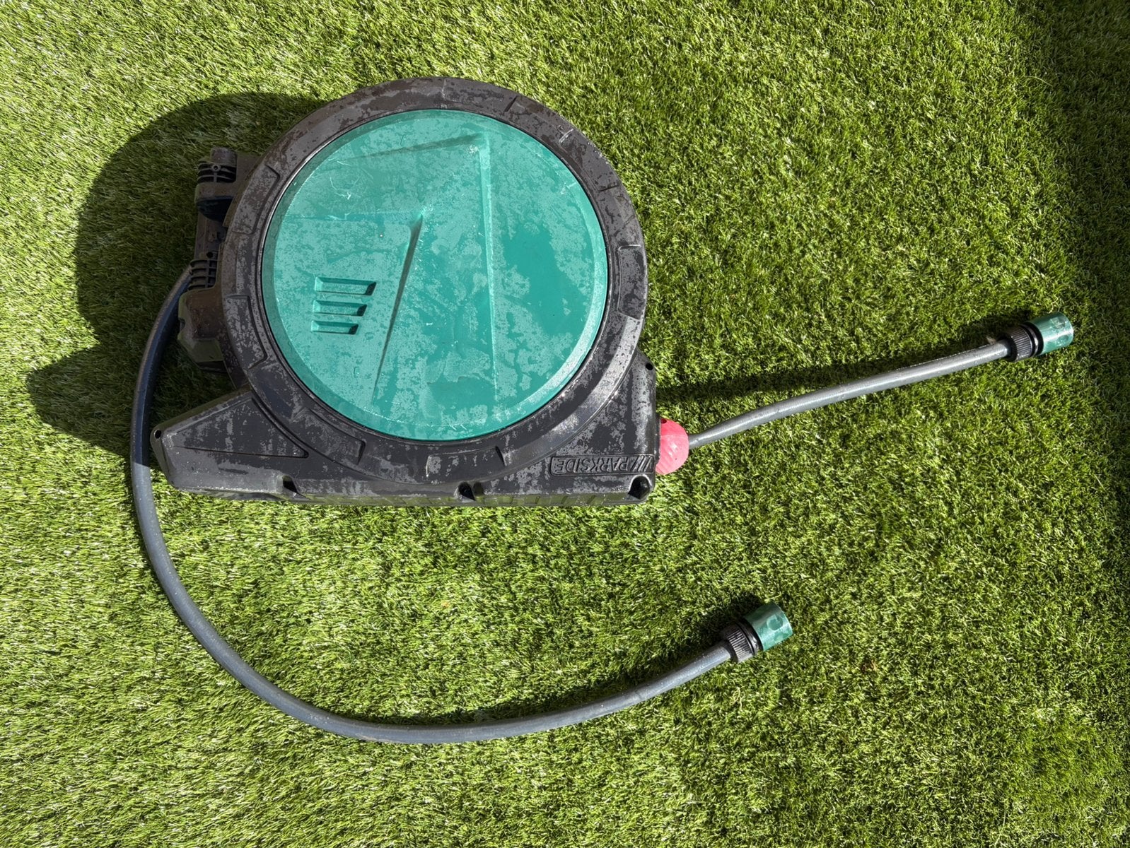 Parkside tuinslang haspel (15 meter), Tuin en Terras, Tuinslangen, Ophalen, Zo goed als nieuw, Tuinslanghaspel