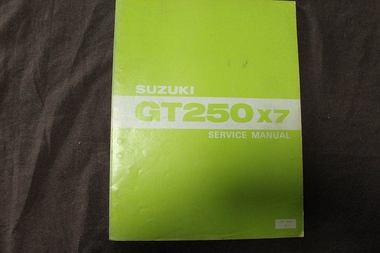 Suzuki GT250x7 1978/1979 motorcycle service manual GT250, Motoren, Handleidingen en Instructieboekjes, Ophalen of Verzenden, Suzuki