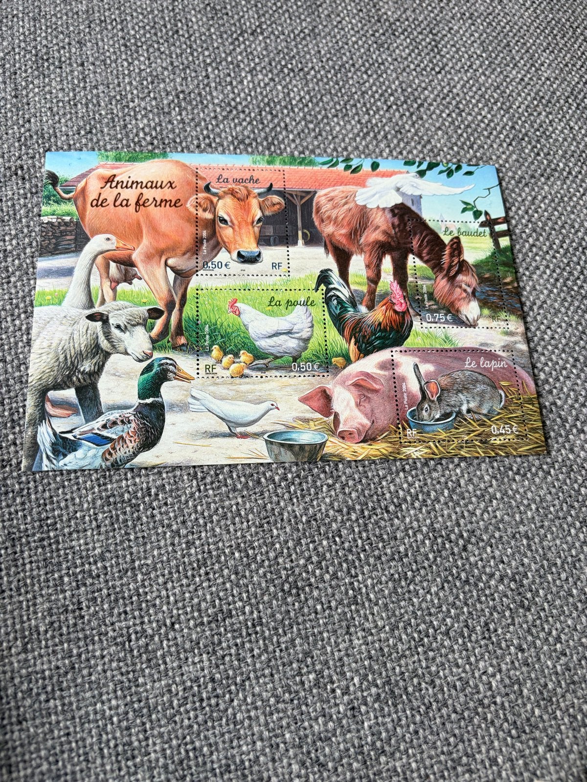 Frankrijk Postzegelvel Boerderijdieren 2004, Postzegels en Munten, Ophalen of Verzenden, Postfris