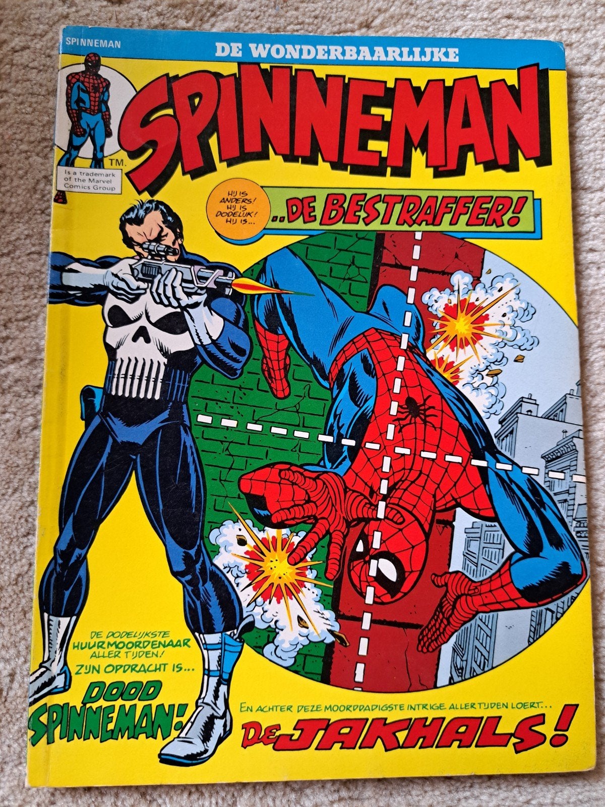 Spinneman nr. 3 - eerste optreden Punisher in Spiderman, Boeken, Eén comic, Ophalen of Verzenden, Gelezen, Europa