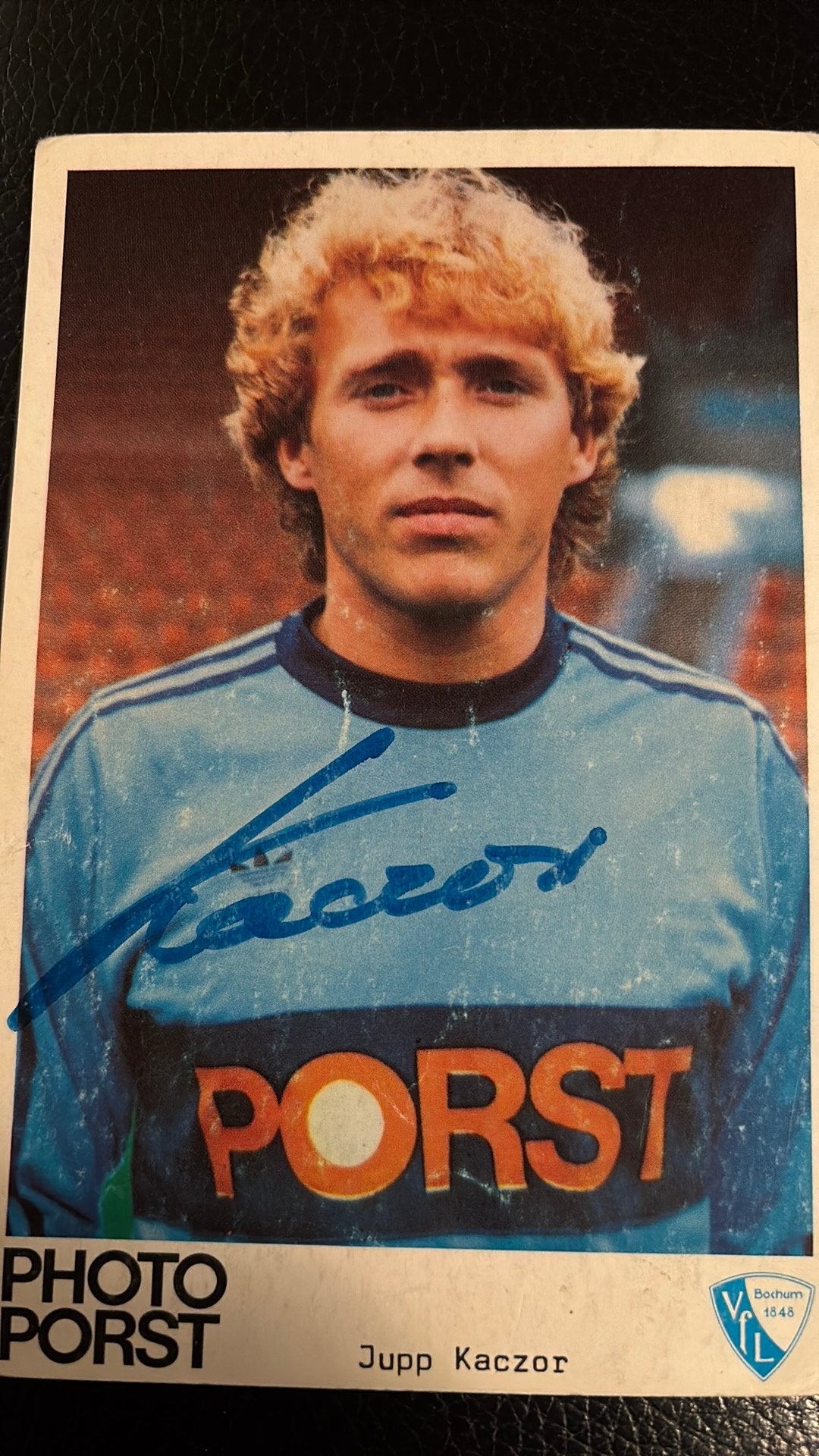 Feyenoord Rotterdam 1981 JUPP KACZOR echte handtekening, Verzamelen, Ophalen of Verzenden, Gebruikt, Feyenoord, Spelerskaart