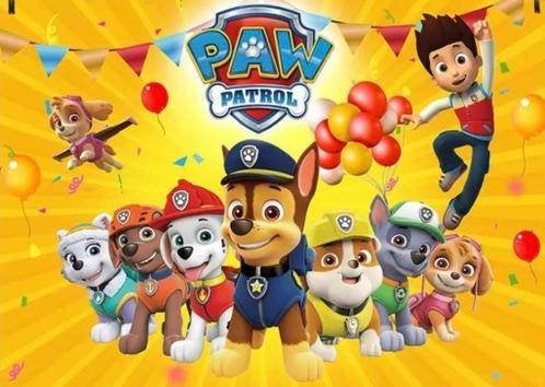 Pakket Paw Patrol! Banner, ballon, bekers, zakje, cap/masker, Hobby en Vrije tijd, Feestartikelen, Verzenden, Nieuw, Feestartikel