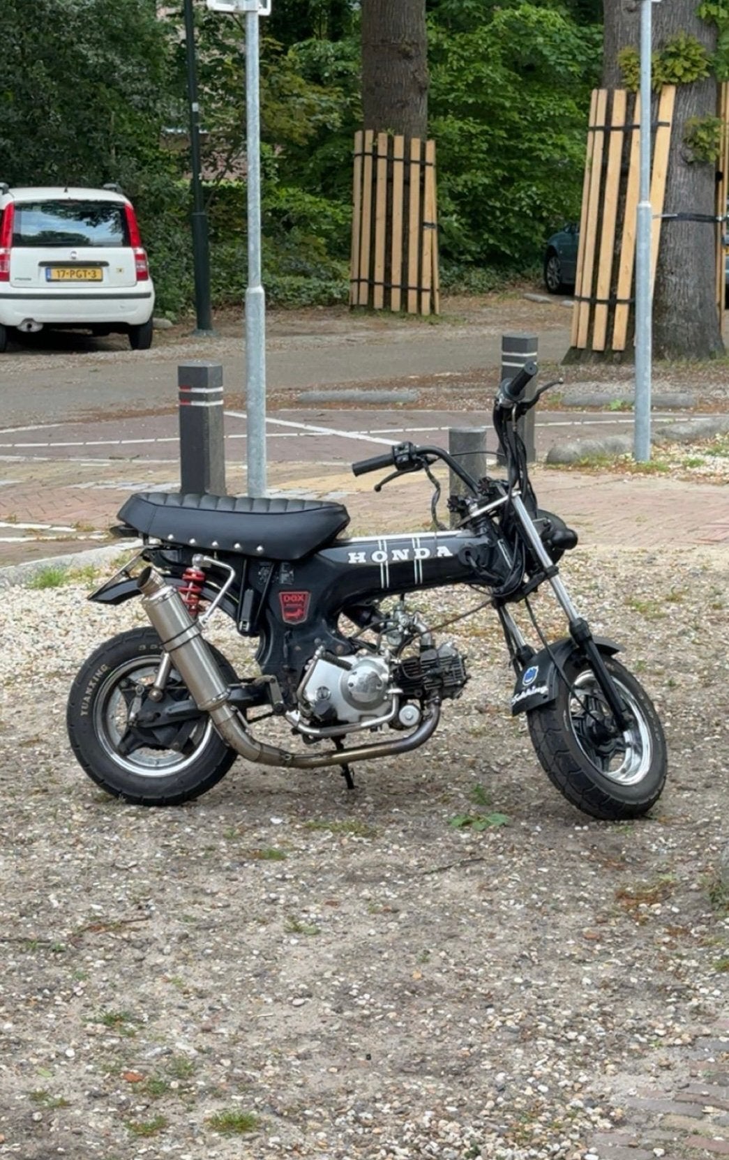 Honda dax uitlaat, Ophalen, Gebruikt