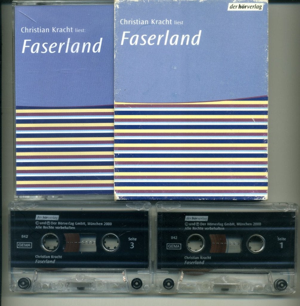 Christian Kracht liest Faserland luisterboek op 2 cassettes, Christian Kracht, Ophalen of Verzenden, Cassette, Volwassene