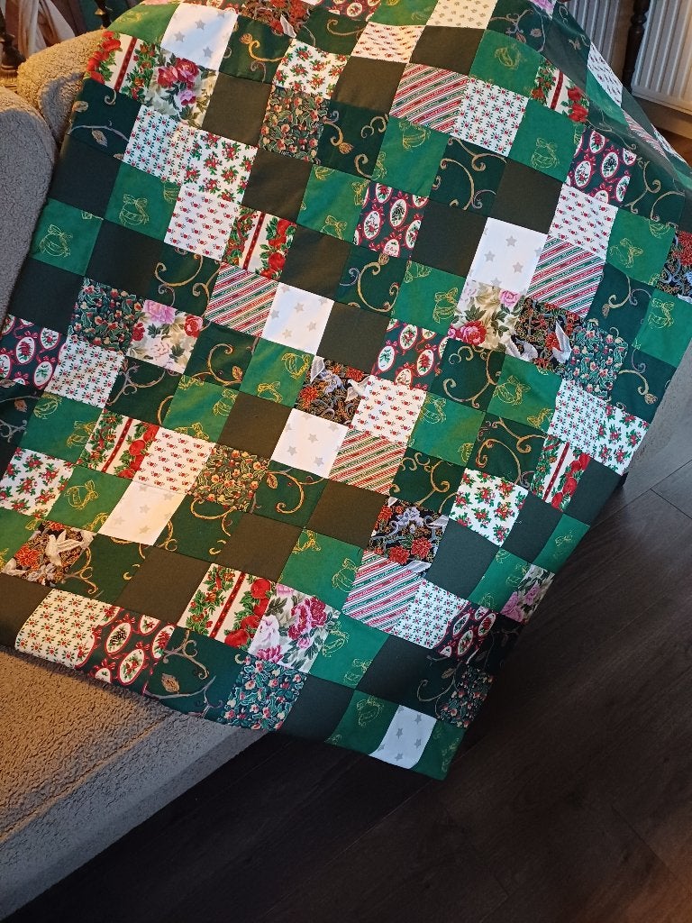 Kerstquilt Patchwork 1.25cm./1.00 meter, Ophalen of Verzenden, Nieuw
