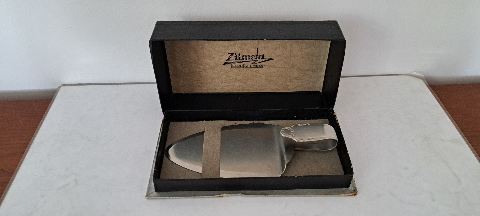 Vintage Gero Zilmeta Taartschep in Originele Doos, Ophalen of Verzenden